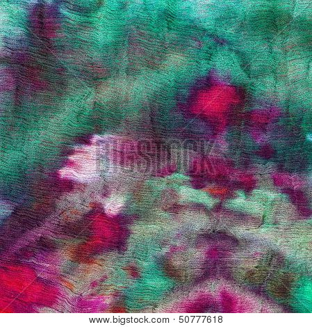 Abstract Pattern Of Cold Painted Batik