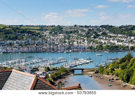 Dartmouth town Devon from Kingswear side