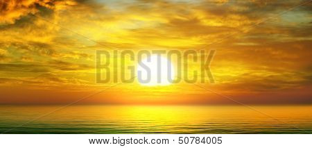 Sunrise Over The Sea