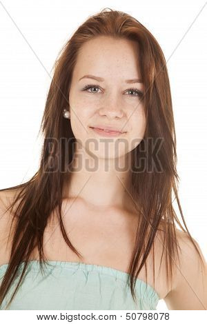 Teen Girl Smiling Tube Top