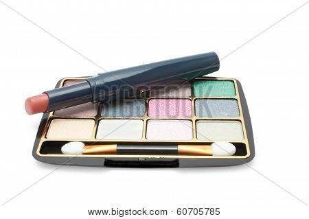 Eyeshadow And Lipstick