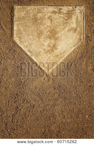 Baseball Field at Home Plate with Room for Copy