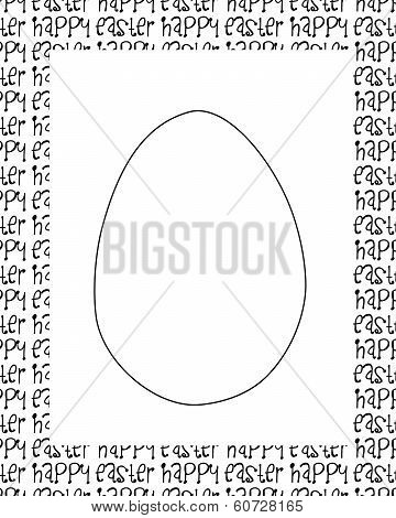 Easter Egg Colouring Book Template