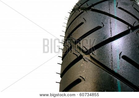 Motorcycle Tyre Isolated