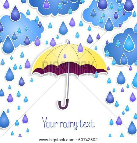 background for the text with an umbrella .