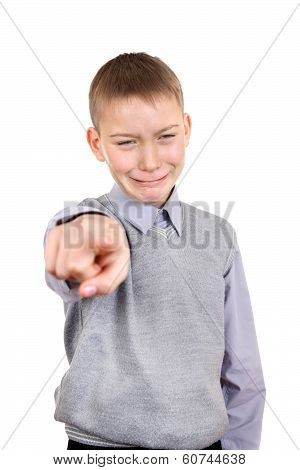 Boy Pointing At You