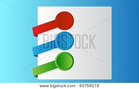 Vector color paper icons
