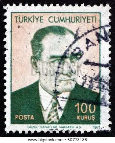 Postage Stamp Turkey 1971 Mustafa Kemal Ataturk