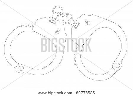 Handcuffs Outline