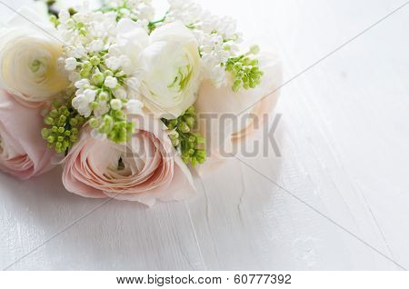 Delicate Elegant Bouquet Of Flowers