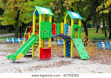 Children's Slide At The Park