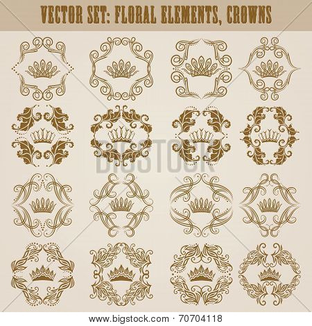 Victorian crown and decorative elements.