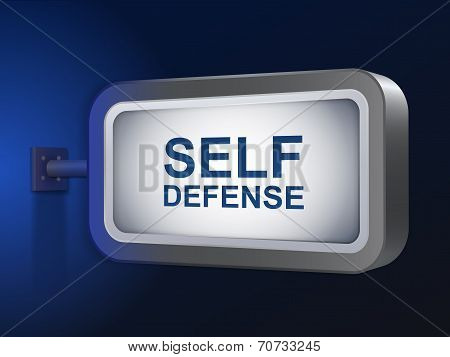 Self Defense Words On Billboard