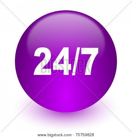 24/7 internet icon