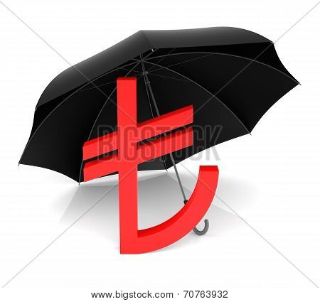 TL Symbol With Red Umbrella