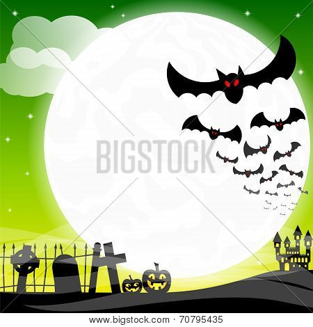 Bats Against The Full Moon