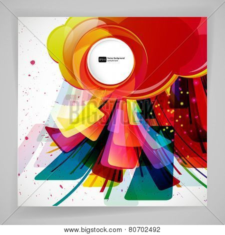 Multicolor abstract bright background. Elements for design. Eps10.