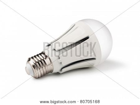 Energy saving LED light bulb isolated on a white bakground