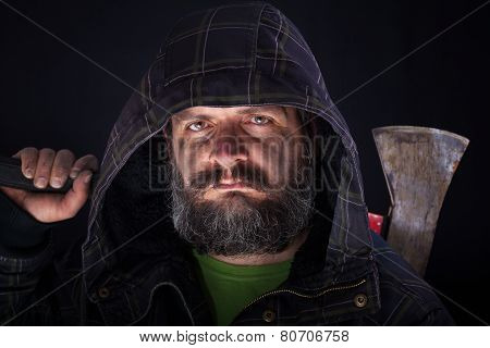 Tough Guy With Axe