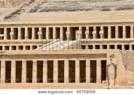 The temple of Hatshepsut near Luxor in Egypt