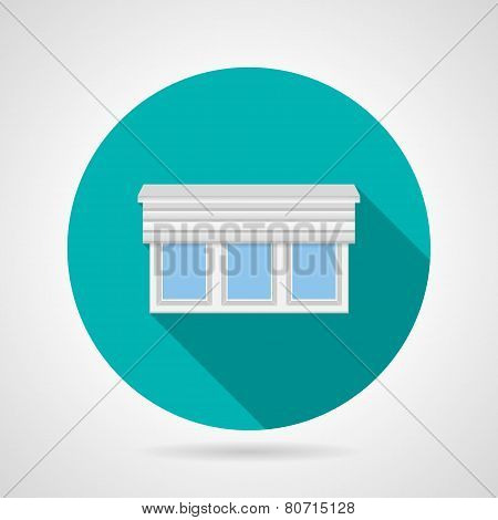 Flat vector icon for tricuspid window