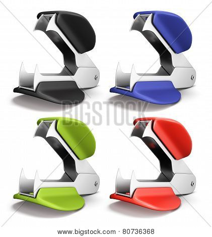 Set Of Staple Remover Different Colors