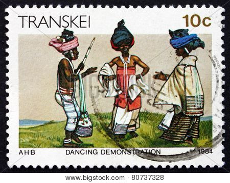 Postage Stamp Transkei, South Africa 1984 Dance Demonstration