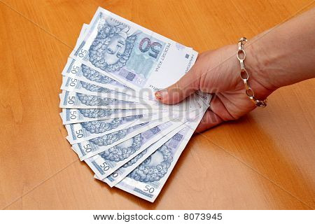 Fanout von kroatische Kuna Banknoten