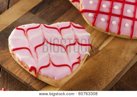 Homemade Pink Valentine's Day Cookies