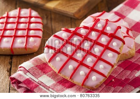 Homemade Pink Valentine's Day Cookies