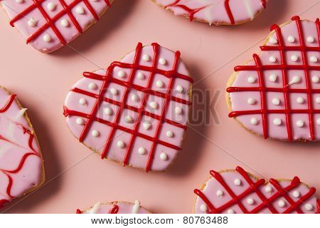 Homemade Pink Valentine's Day Cookies
