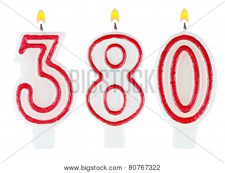 Candles Number Three Hundred Eighty