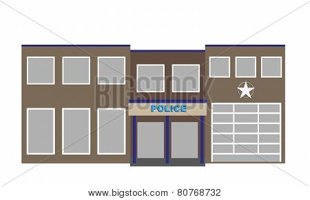 vector police building