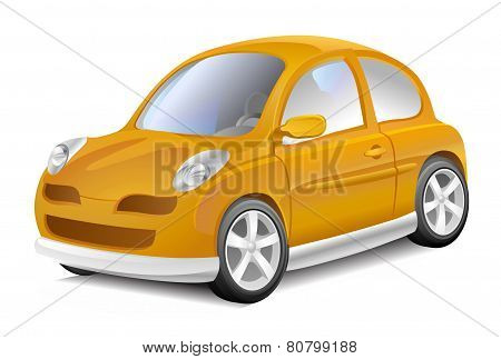 Small Yellow Car