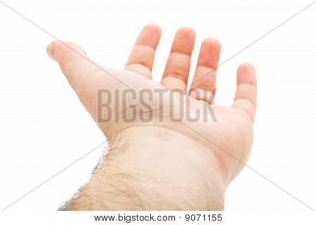 Lege Hand geïsoleerd
