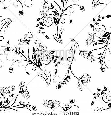 Seamless Vector Floral Pattern.