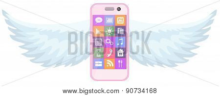 Smartphone with wings