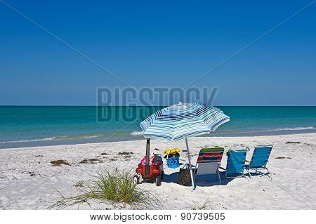 Beach Chairs With Umbrella