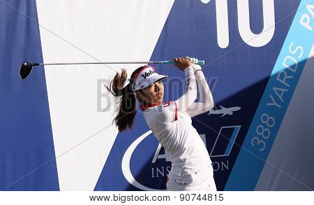 Mi Hyang Lee At The Ana Inspiration Golf Tournament 2015