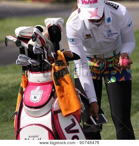 Pornanong Phatlum At The Ana Inspiration Golf Tournament 2015