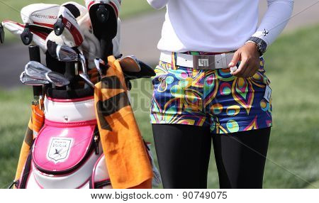 Pornanong Phatlum At The Ana Inspiration Golf Tournament 2015