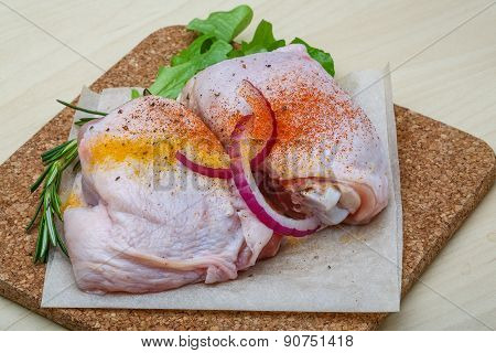 Raw Chicken Thights