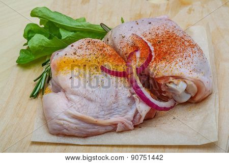 Raw Chicken Thights