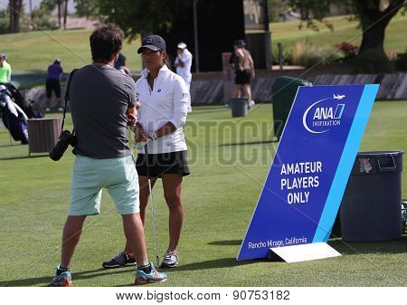 Celine Boutier At The Ana Inspiration Golf Tournament 2015