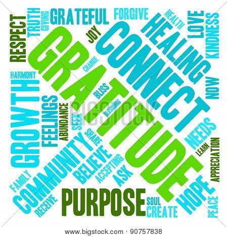 Gratitude Word Cloud