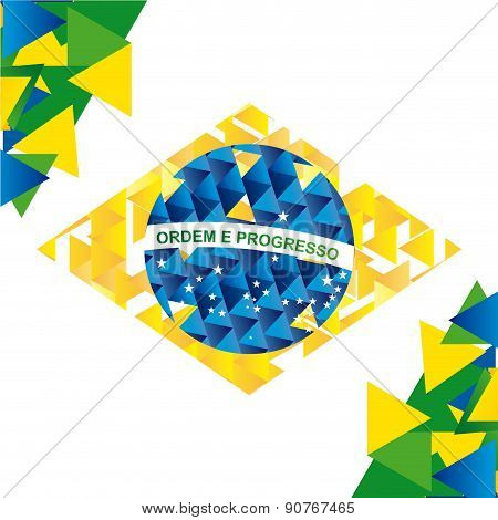 Brazil design over white background vector illustration