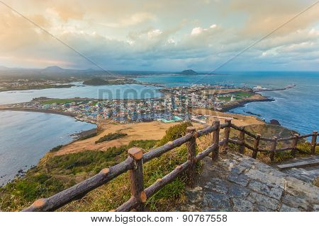Songsan Ilchulbong In Jeju Island, South Korea.