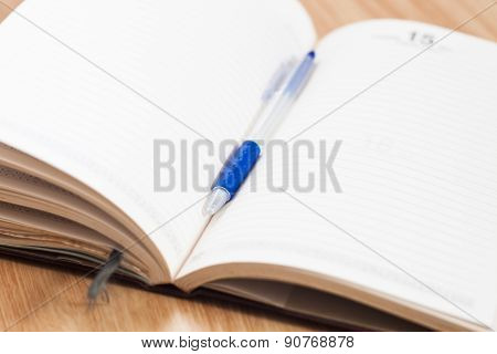 Classic Leather Notebook With Pen