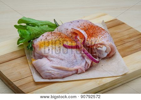 Raw Chicken Thights