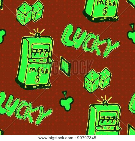 Seamless Pattern Of Luxury Lifestyle Elements